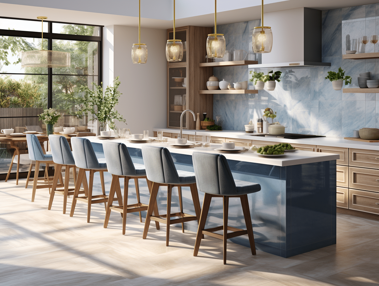 Idées Déco Cuisine : Intégrer La Couleur Bleue Pour Un Intérieur ...